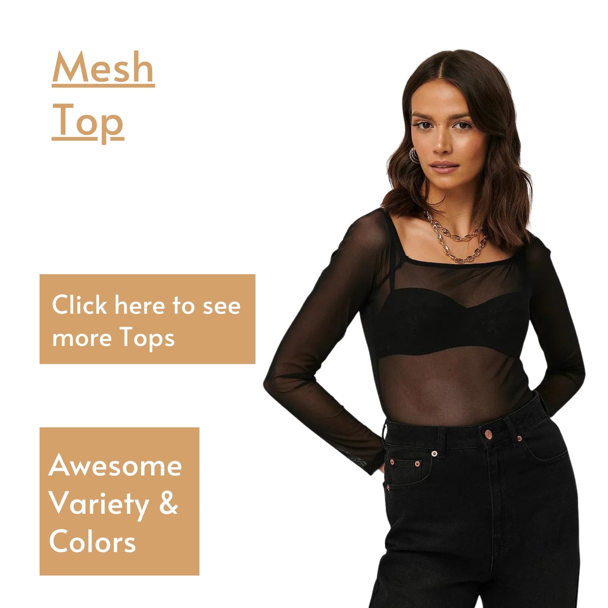 Mesh Top - Woman Tops